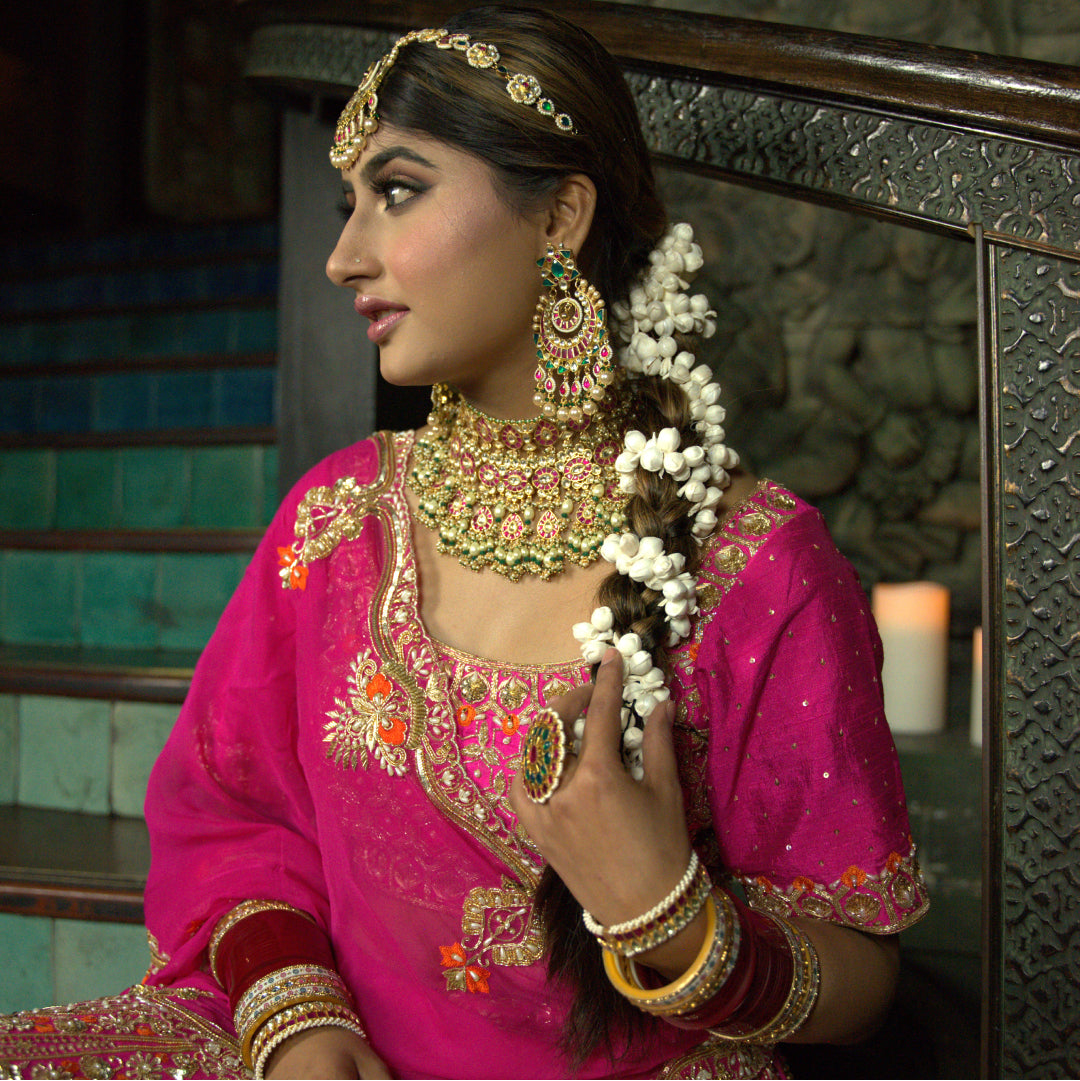 Magenta Lehenga