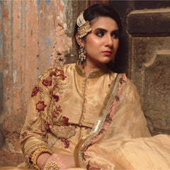 Gold Anarkali Lehenga