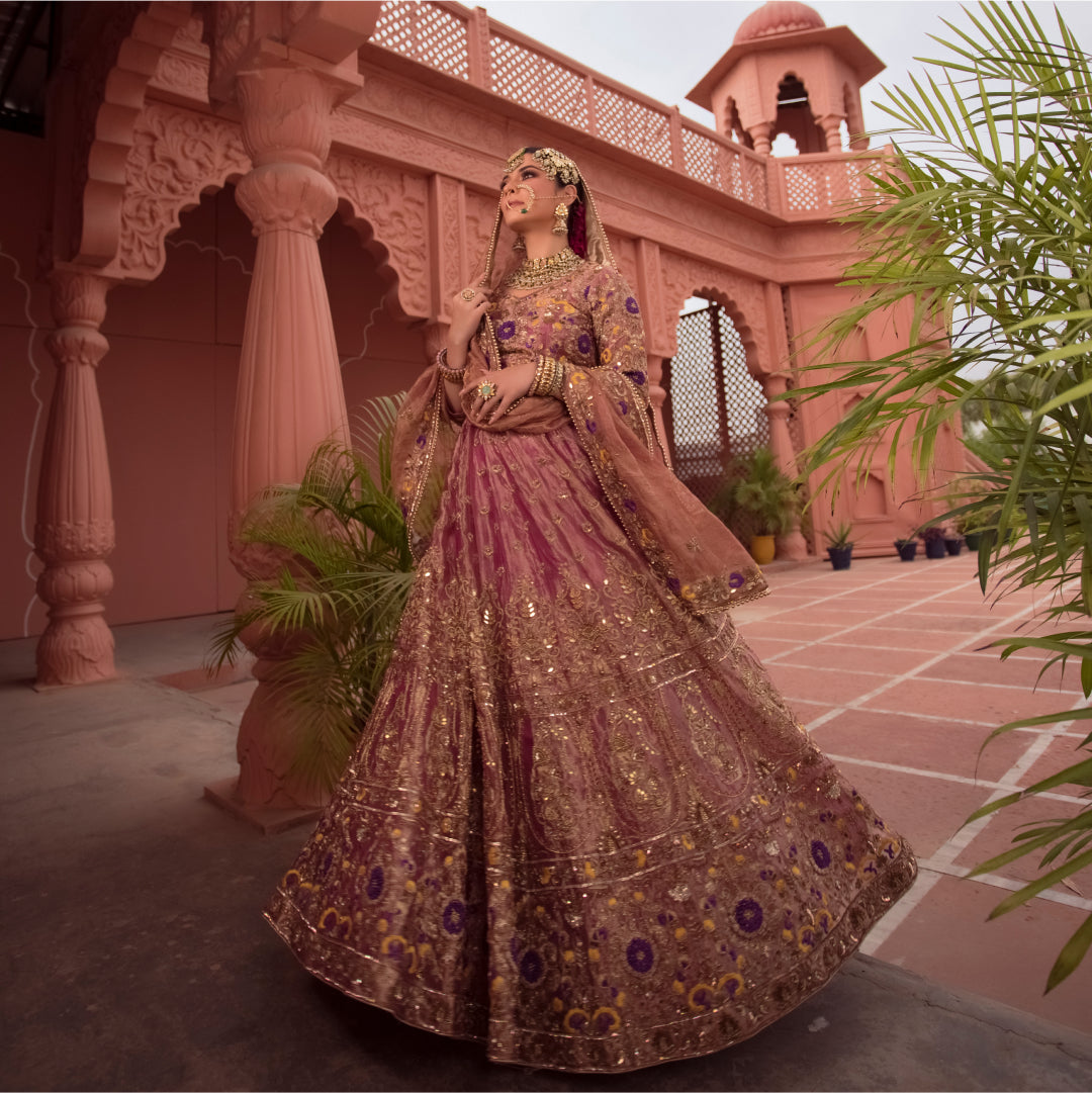 Deep Purple Lehenga