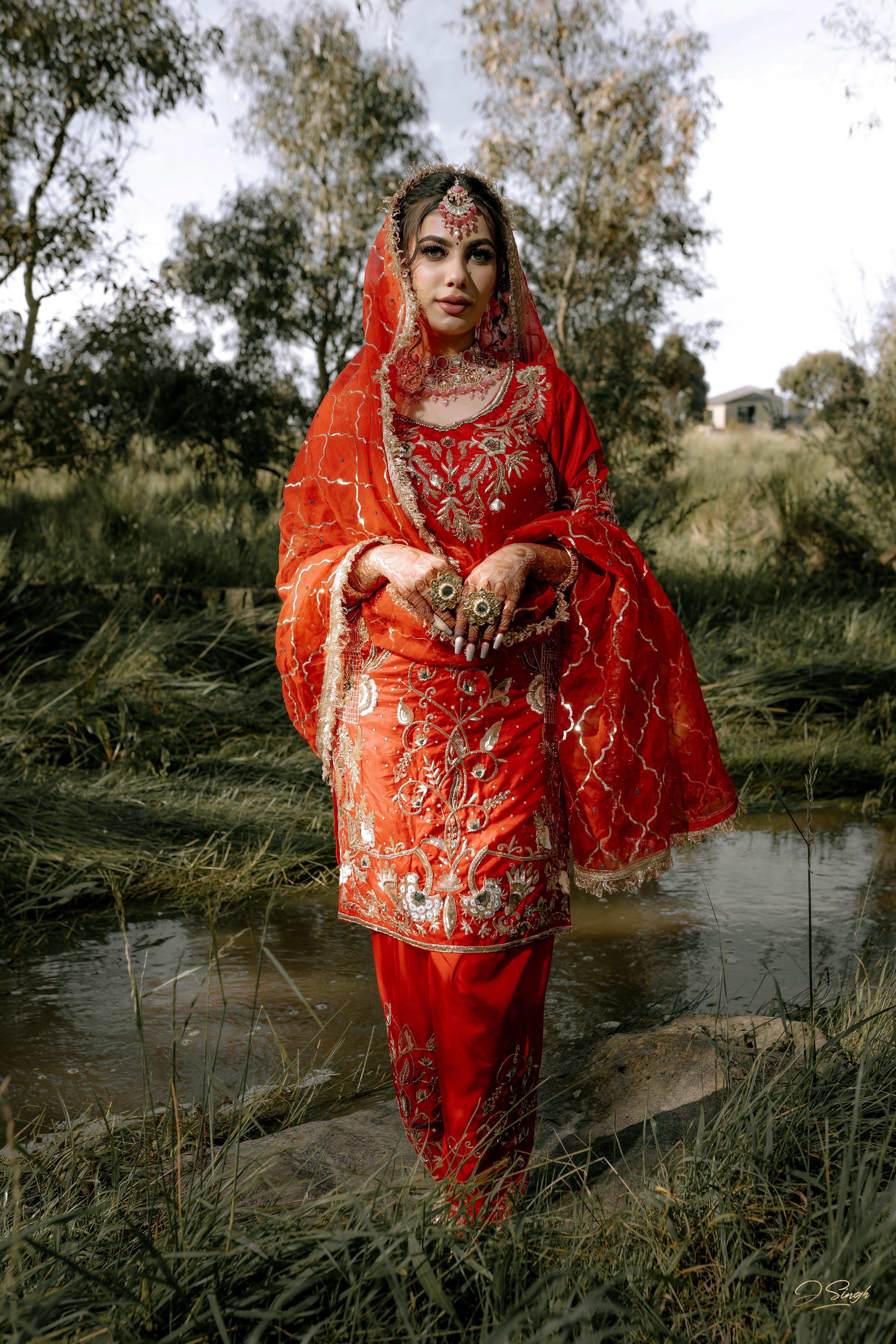 Blood Red Salwar Suit