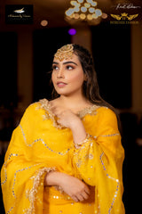 Yellow Sharara Set