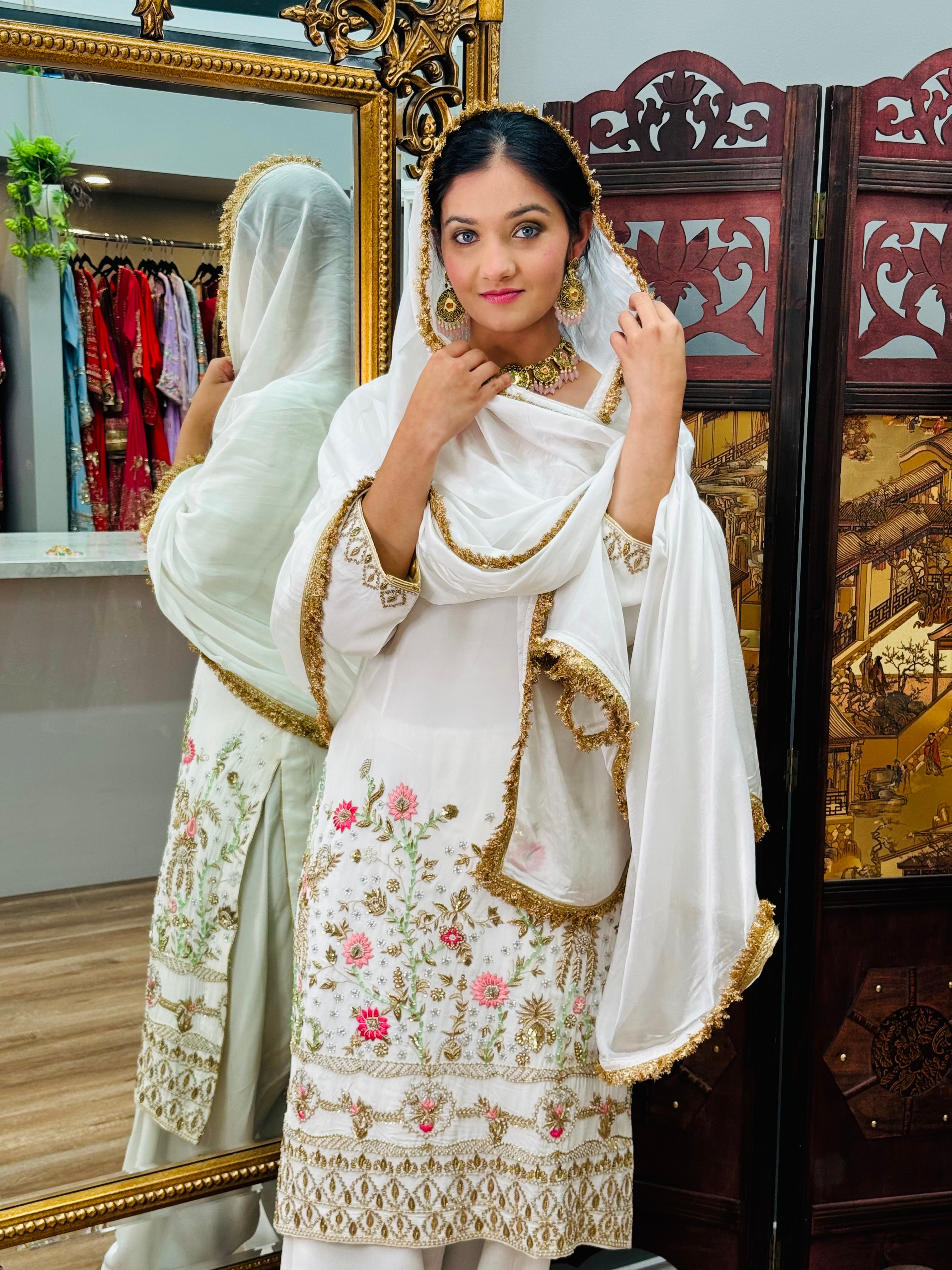 White Salwar  Suit